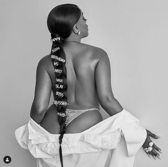 Hollywood actress Niecey Nash celebrates 50th birthday with topless photos