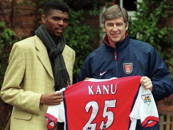 Arsenal Celebrate Kanu Nwankwo’s Signing 21 Years Ago