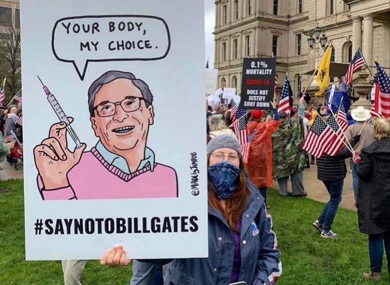 “Arrest Bill Gates”: Americans Protest Against Bill Gates’ Vaccines