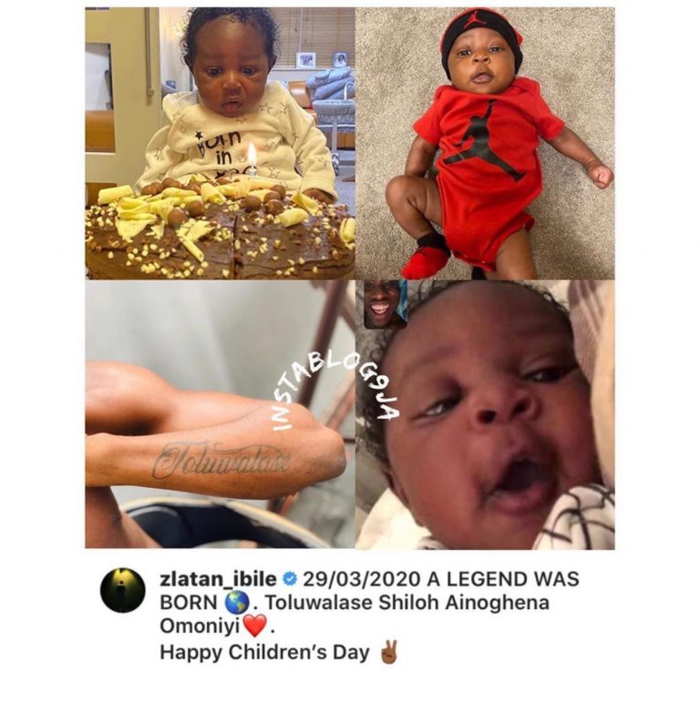 Zlatan Ibile Unveils His Son; Gets A Tatoo Of His Name