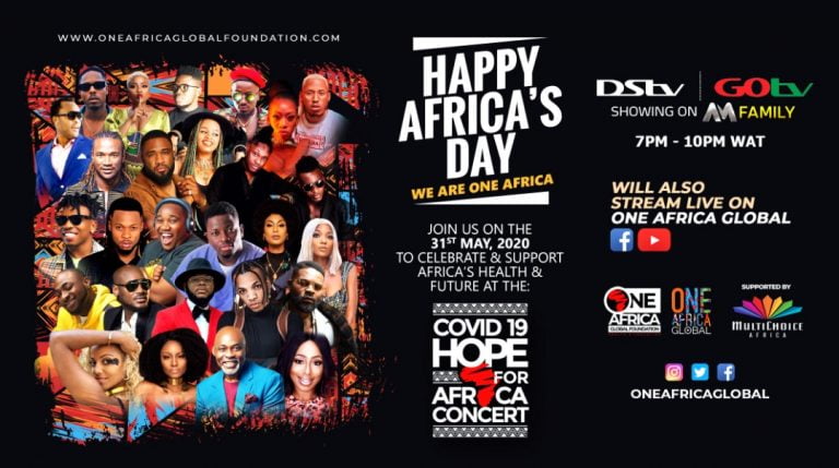 2Baba, Tiwa Savage, Davido, Falz, Flavor, Tekno, and Others Join Star-Studded Line Up For COVID-19 Hope For Africa Concert