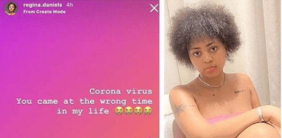 “Coronavirus You Came At The Wrong Time In My Life” – Regina Daniels Laments