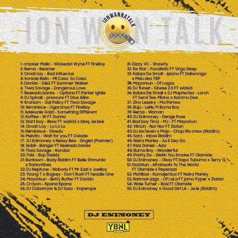 DJ Enimoney Ion Wanna Talk (Mix)