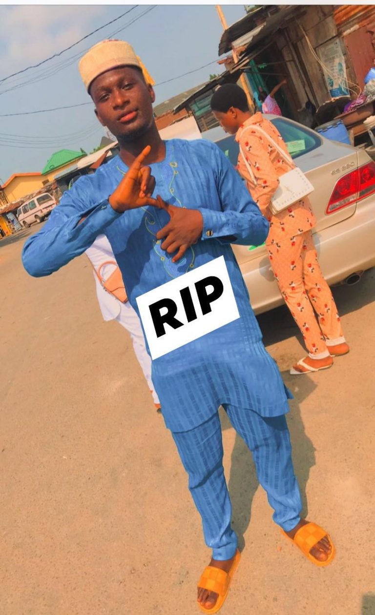 Graphic Photo of Fresh Graduate Shot Dead By Cultists At a Shopping Mall in Ibadan