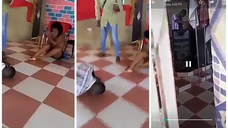 Pastor Caught Red-Handed Having S*x With A Married Woman On Church Altar (Video)