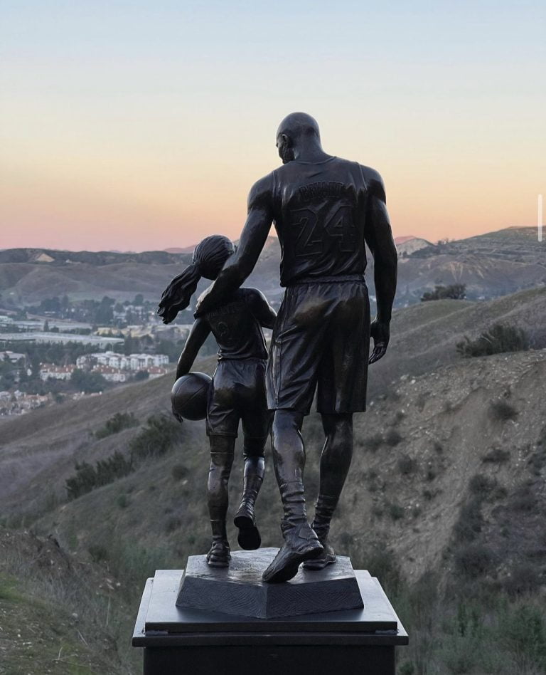 SEE PHOTOS: Statue Of Kobe Bryant, Daughter Placed At Crash Site On Second Anniversary Of Deaths