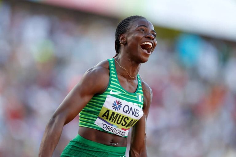 Tobi Amusan Sheds Tears Of Joy As She Collects Her Gold Medal At The World Championship (Watch Video)