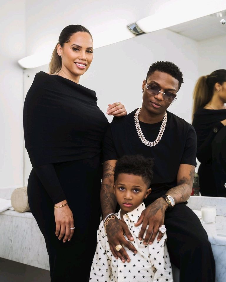 Take a Look at Daddy Wizkid, Zion & Jada in these Sweet Photos from Doha